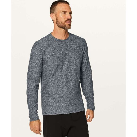 lululemon athletica Other - Lululemon Surge Warm Long Sleeve Heathered Melanite Gray Men's Size Medium